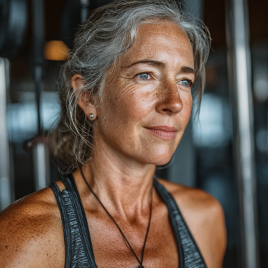 Щасливі літні люди після тренування